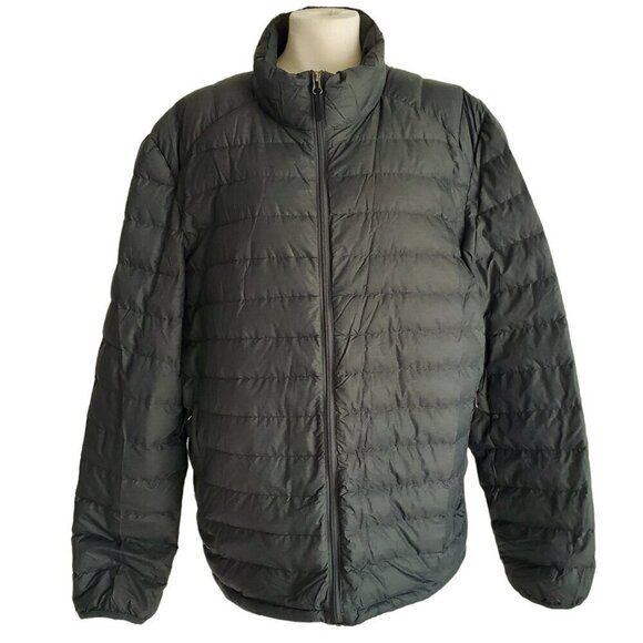 HEATKEEP Puffer Jacket Real Down Filled Super Lightweight Techwear Size L - Picture 1 of 16